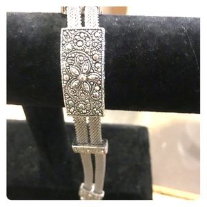 New Marcasite & Mesh Status Bracelet magnetic lock
